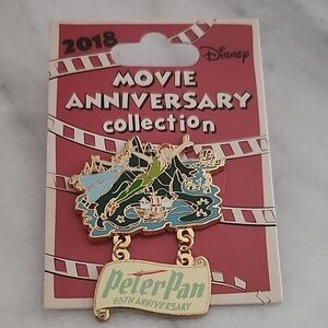 Rare Disney Trading Pin - Movie Anniversary Collection (2018) Peter Pan 65th LE